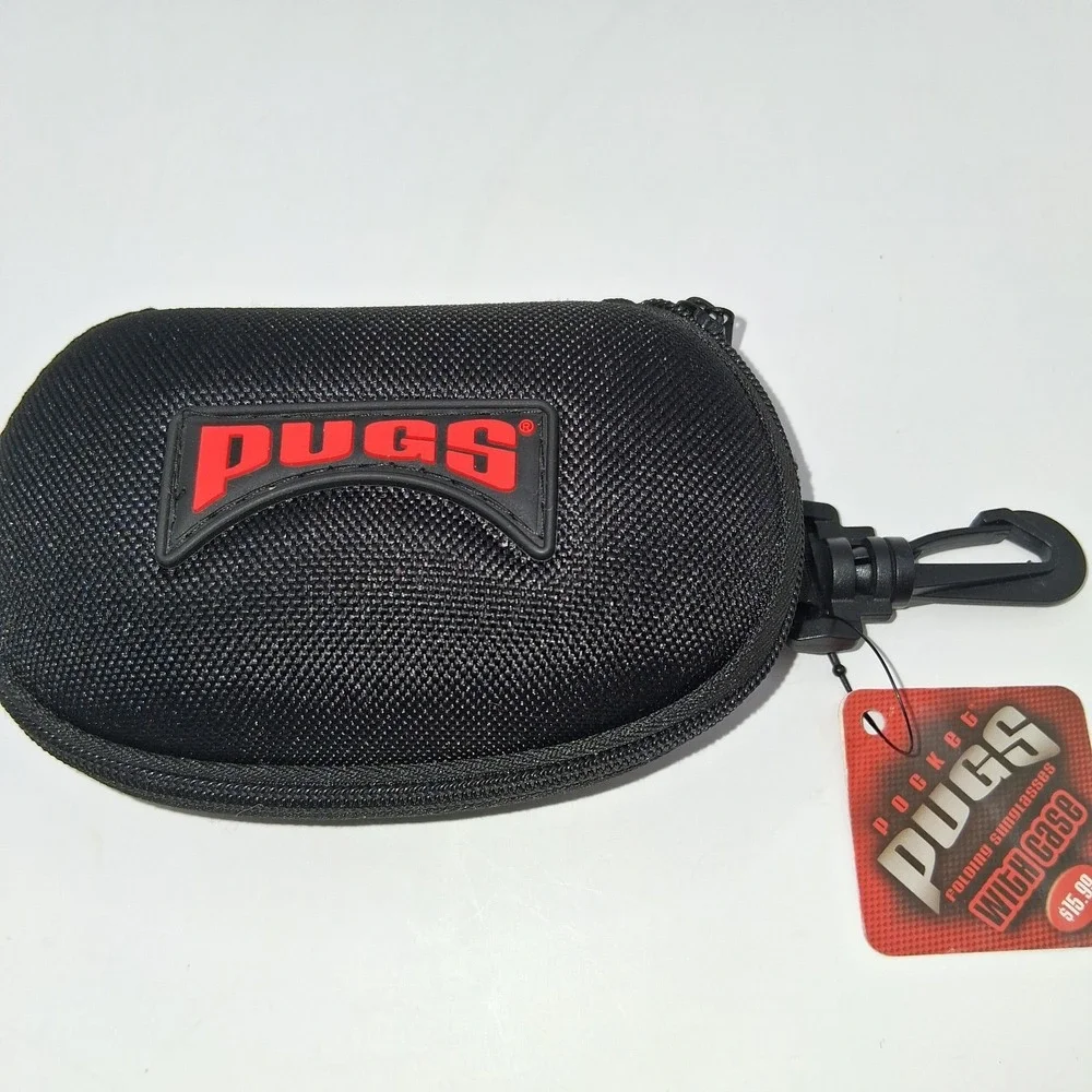 Pugs Black Sunglasses Case